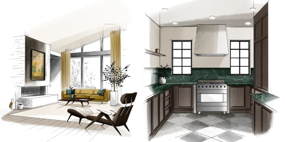 Interior design portfolio by Studio Bagnaschino